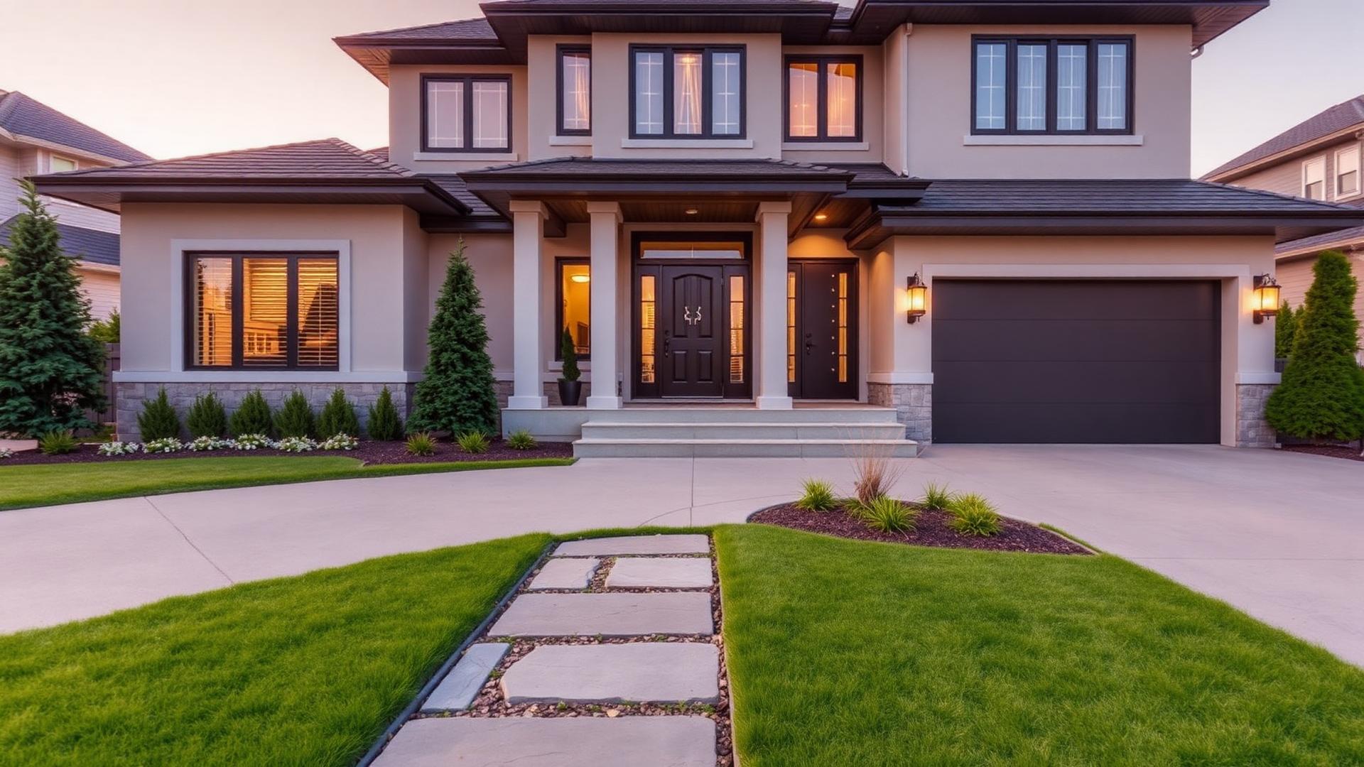 Beautiful home exterior in London Ontario
